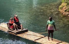 Jamaica Martha Brae Bamboo Rafting with Bus Transportation