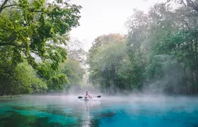 2 Hour Glass Bottom Guided Kayak Eco Tour in Gilchrist Blue