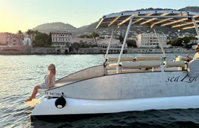Private Sunset Tour in Solar Boat near Nice and Monaco