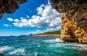 Blue Cave, Our Lady of the Rocks and Zanjice Beach boat tour from Kotor