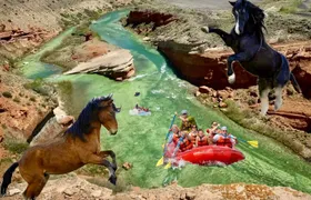 Red Canyon’s Best Of The Wild West Wild Mustang+Rafting Adventure