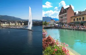 Annecy and Geneva city tour with cruise on Lake Geneva