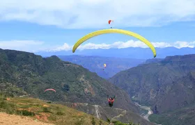 Paragliding in the grand canyon of chicamocha