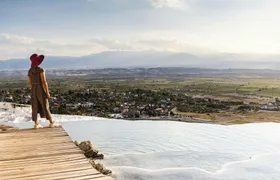 Full-day Pamukkale and Hierapolis tour with thermal pool stop