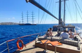 Shared Mykonos Sail Cruise to Delos and Rhenia Islands