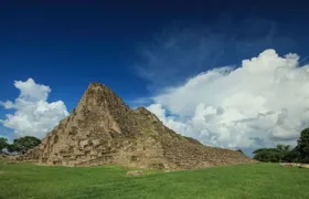 Day Tour to El Salto Turquoise Waterfall and Pomoná Archeological Site