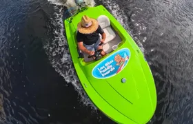 Ft. Lauderdale Mini Powerboat Rental. Canal, Yacht, Mansion Tour