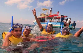 Cozumel Coral Reef Snorkeling by Glass Bottom Boat with Guide