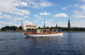 Riga by canal sightseeing boat tour
