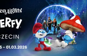The Smurfs Garden of Lights exhibition in Szczecin