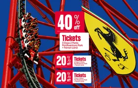 PortAventura Park and Ferrari Land tickets for 1, 2 and 3 days