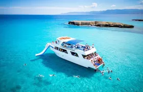 Blue Lagoon (Akamas) Bus & Boat Tour with Water Slide from Paphos