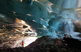 Blue Ice Cave Adventure