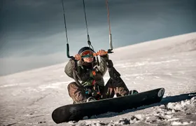 Private Snow kiting Adventure in Remote Wilderness in Ashotsk
