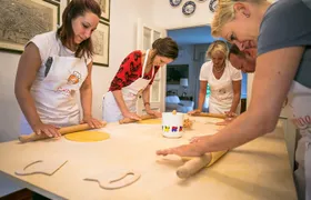 Pasta and Tiramisu at Local's Home in Sanremo