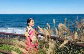 [Jeju] Hanbok Private guide tour & photo session in beautiful Yongduam rock,