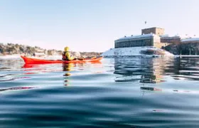 Stockholm: Winter Kayaking, Swedish Fika and hot Sauna Experience