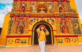Iconic Yellow Church + Mayan Market + Small Town: Cultural Tour