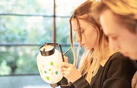 Lantern and Mini Japanese Umbrella Painting with Artisan Visit