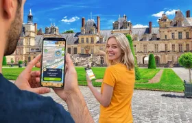Self-guided digital scavenger hunt in Fontainebleau