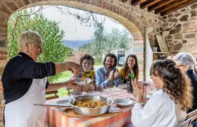 Dining Experience at a local's Home in Cortona with Show Cooking