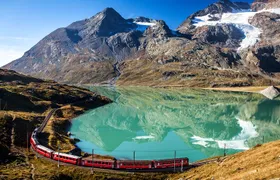 Intimate Small-Group Bernina UNESCO Scenic Train on Swiss Alps