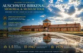 Auschwitz-Birkenau guided tour with pick-up from Krakow