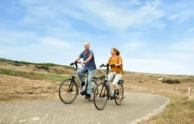 Self guided bike tour with interactive game of Texel