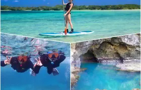 Okinawa Ishigaki Kabira Bay SUP or Canoe and Blue Cave Snorkeling