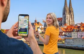 Self-guided digital scavenger hunt in Regensburg