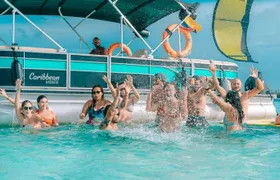 San Andres Islands pontoon tour through the inner bay