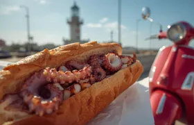 Scenic scooter tour from Polignano to Savelletri with octopus sandwich