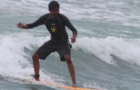 Surfing in Weligama