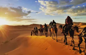 Excursion to the Agafay Desert with dinner in a tent at sunset