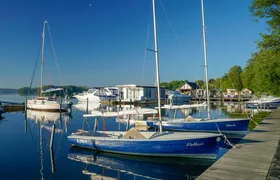 Sailing under the starry sky from Bad Saarow near Berlin