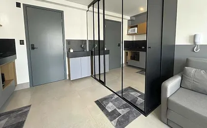 Flat espacoso e confortavel para ate 4 pessoas.