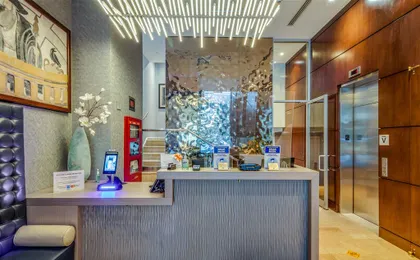 Front desk with friendly staff