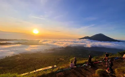 Batur lake view