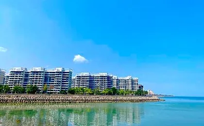 Ocean flower island Agean sea hotel