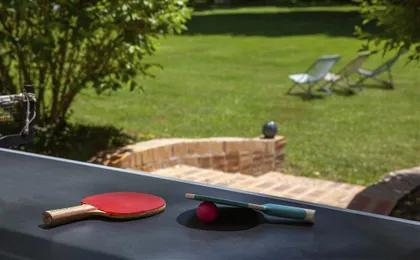 Ping pong, pétanque & others games available