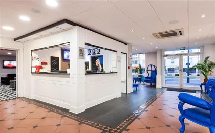 Front desk with friendly staff
