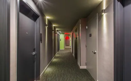 Hotel corridor