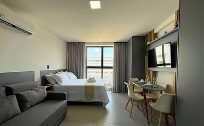 Flat espacoso e confortavel para ate 4 pessoas.