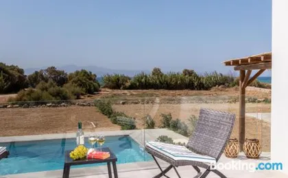 Depis Naxos seafront private villa with pool