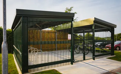 Park your bicycles here at Holiday Inn Winchester