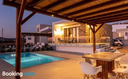 Depis Naxos seafront private villa with pool