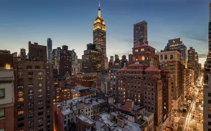 NH Collection New York Madison Avenue Facade sunset Panorama