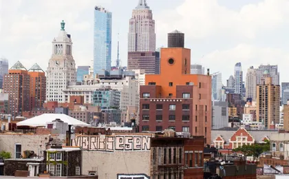 View from Make Believe Rooftop Bar