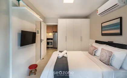 Apto moderno e confortável 190m da praia JSR112