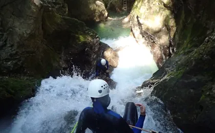 Canyoning and rafting experience in Bled